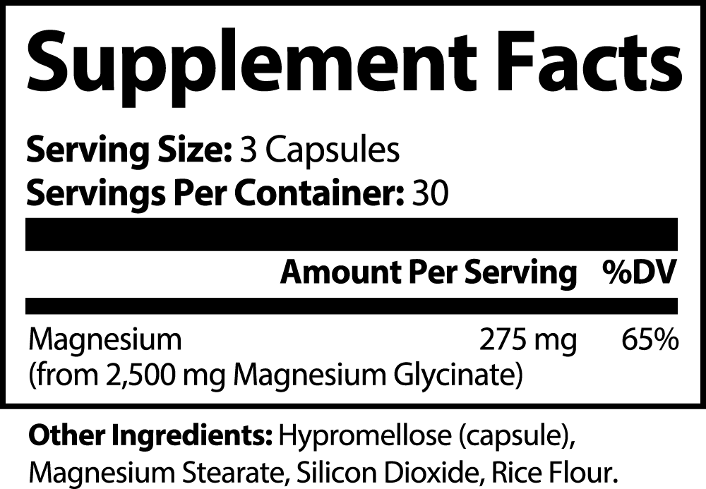 Magnesium Glycinate Natural Capsules